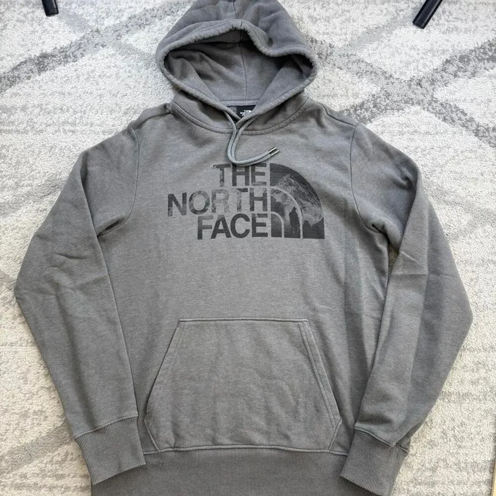 The north face hoodie grey size small